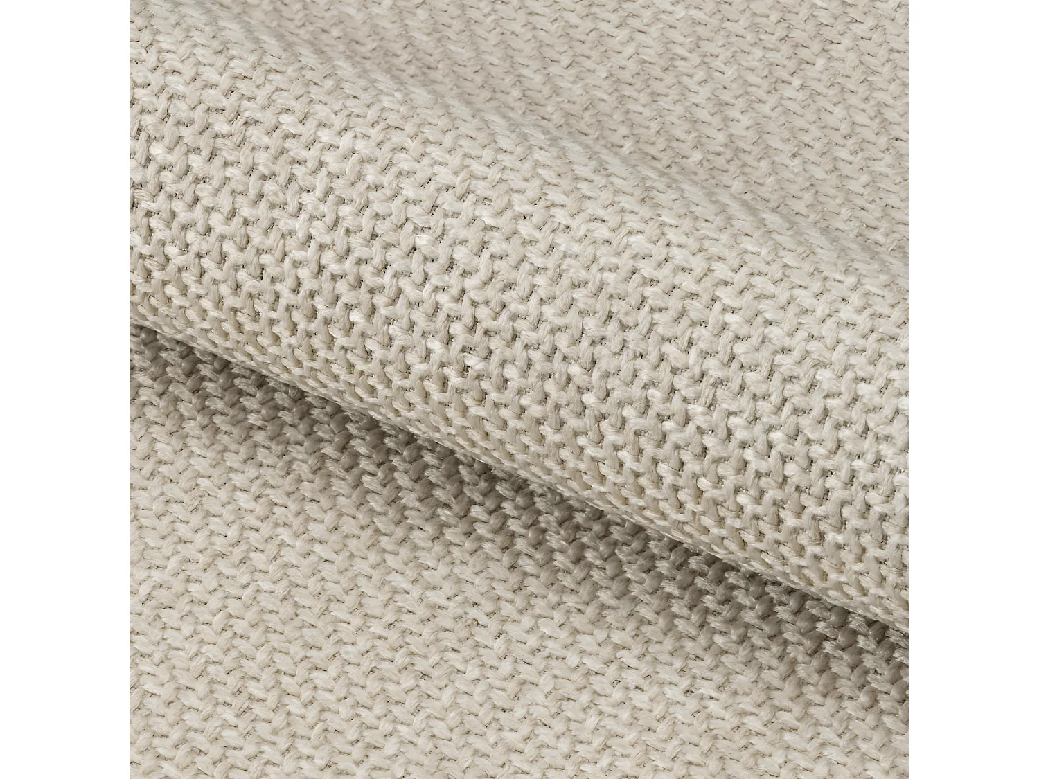 Barbacou - Lot de 2 fauteuils de table en tissu et métal - Beige