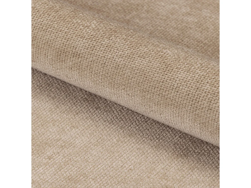 Anabate - Lot de 2 fauteuils de table en tissu et bois - Beige