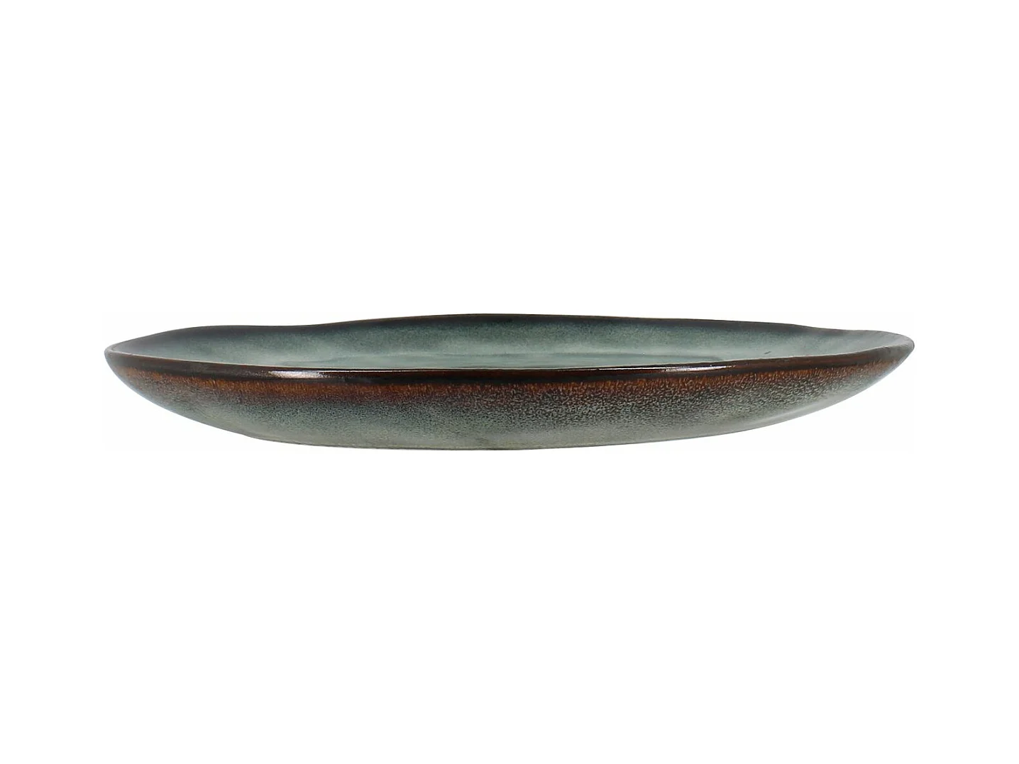 Ogo Living - Lot 6 Assiettes A Dessert Grenada 20.5cm En Gres Vert Fonce