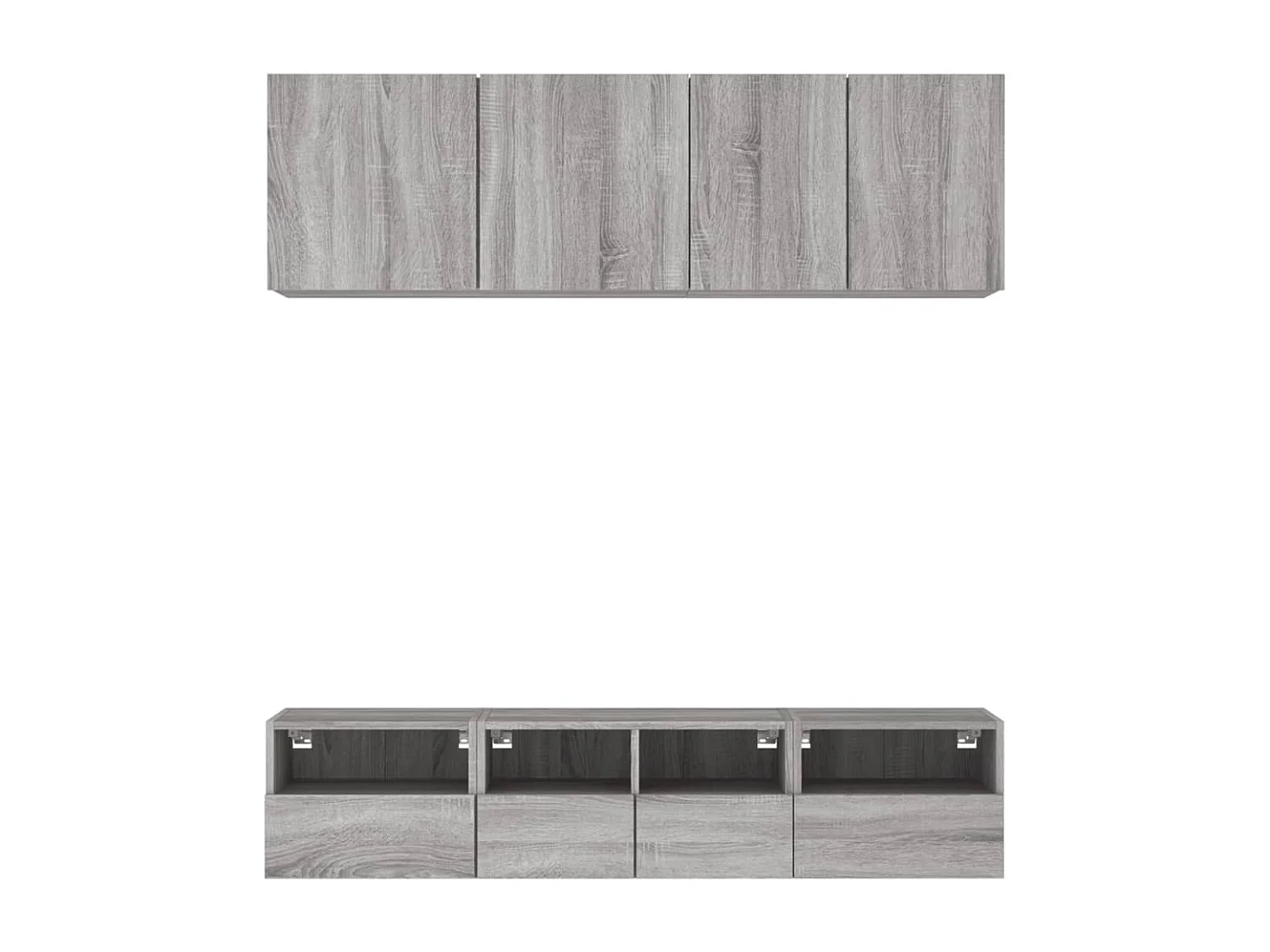 Ensemble de meuble TV 5 pcs sonoma gris bois d'ingénierie WET9801