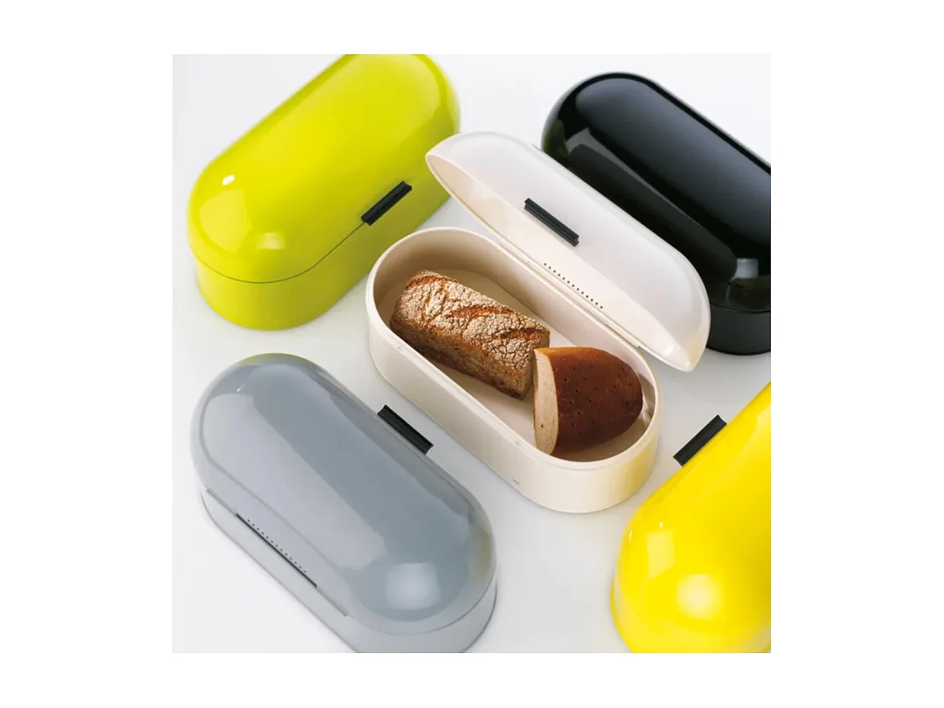 Boite à pain Friscolino gris clair 44x21 cm