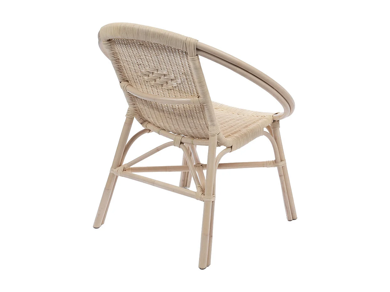 Fauteuil rond en rotin naturel - CROZON