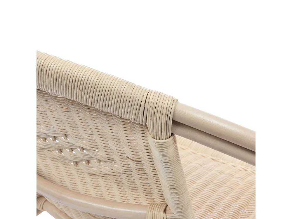 Fauteuil rond en rotin naturel - CROZON