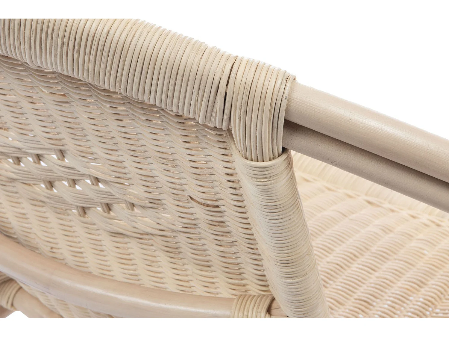 Fauteuil rond en rotin naturel - CROZON