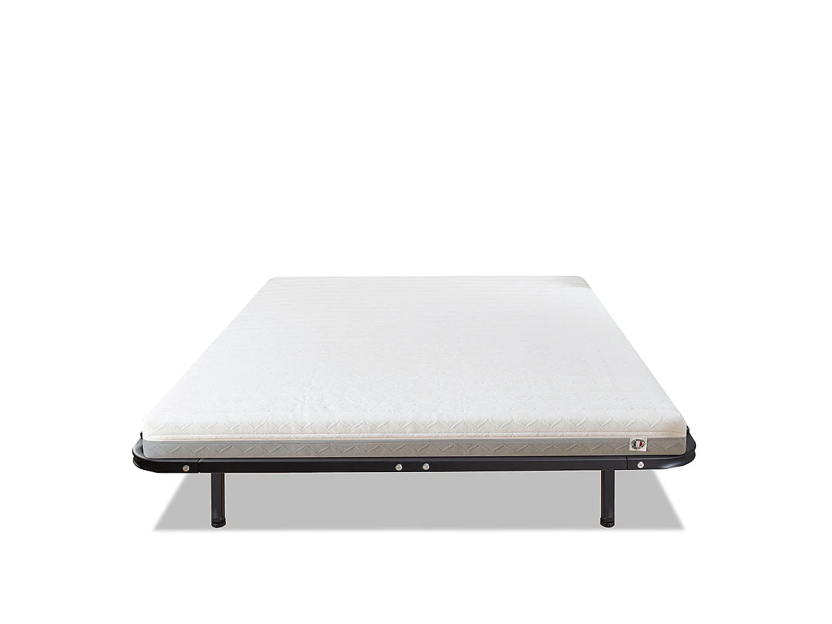 Ensemble Matelas Mousse VENUS avec Cadre à lattes