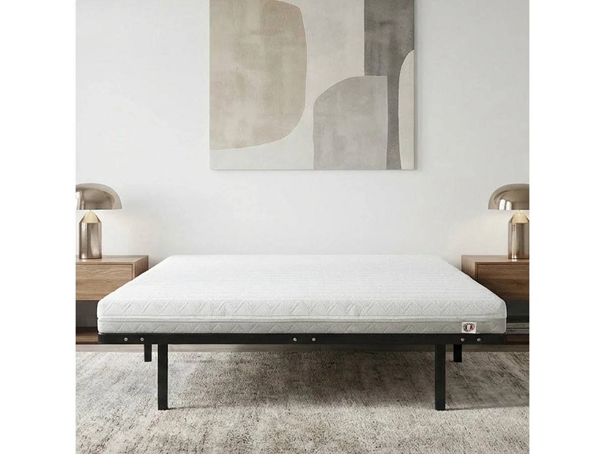Ensemble Matelas Mousse VENUS avec Cadre à lattes