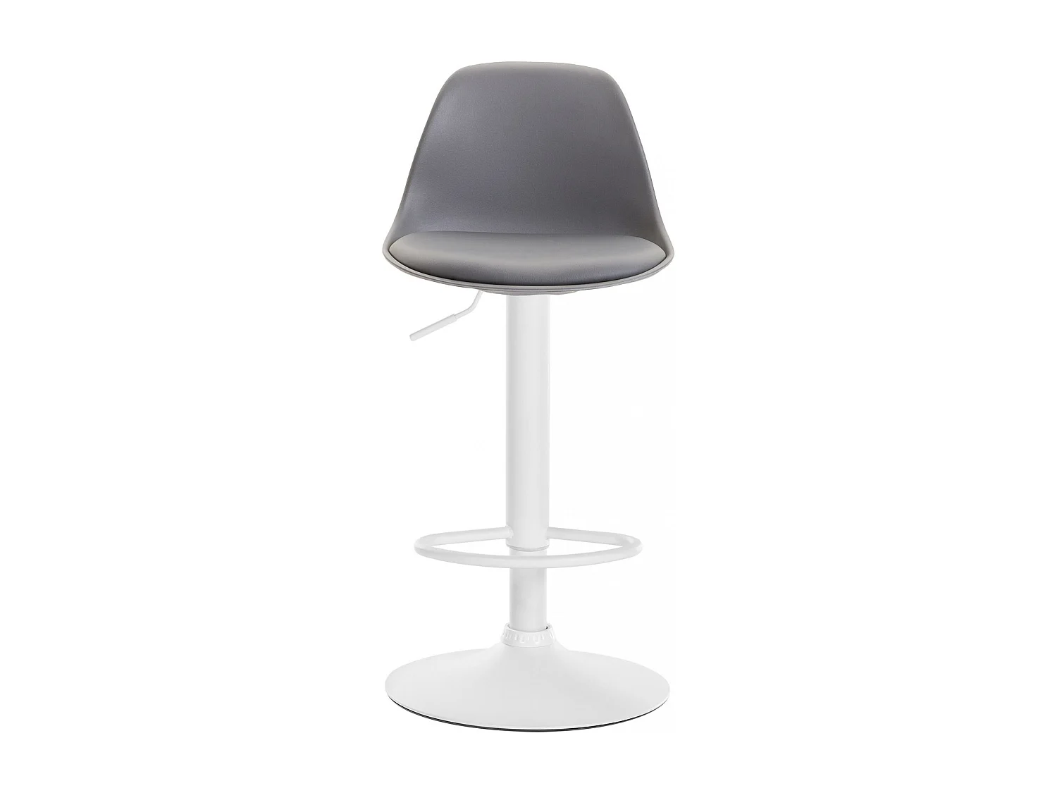 Tabouret de bar - Plastique & Métal - Gris - Kiel