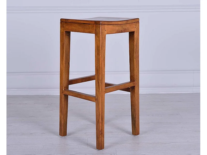 collezione hollywood - Sgabello in legno marrone - Set da 1 pz