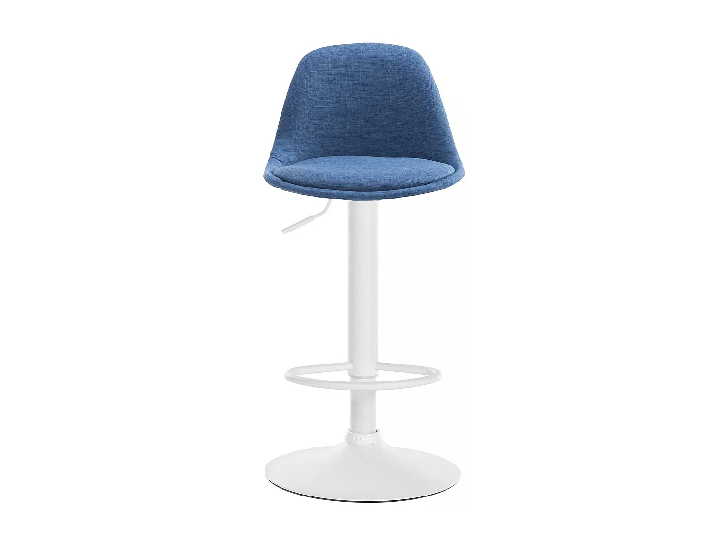 Tabouret de bar - Tissu & Métal - Bleu - Kiel