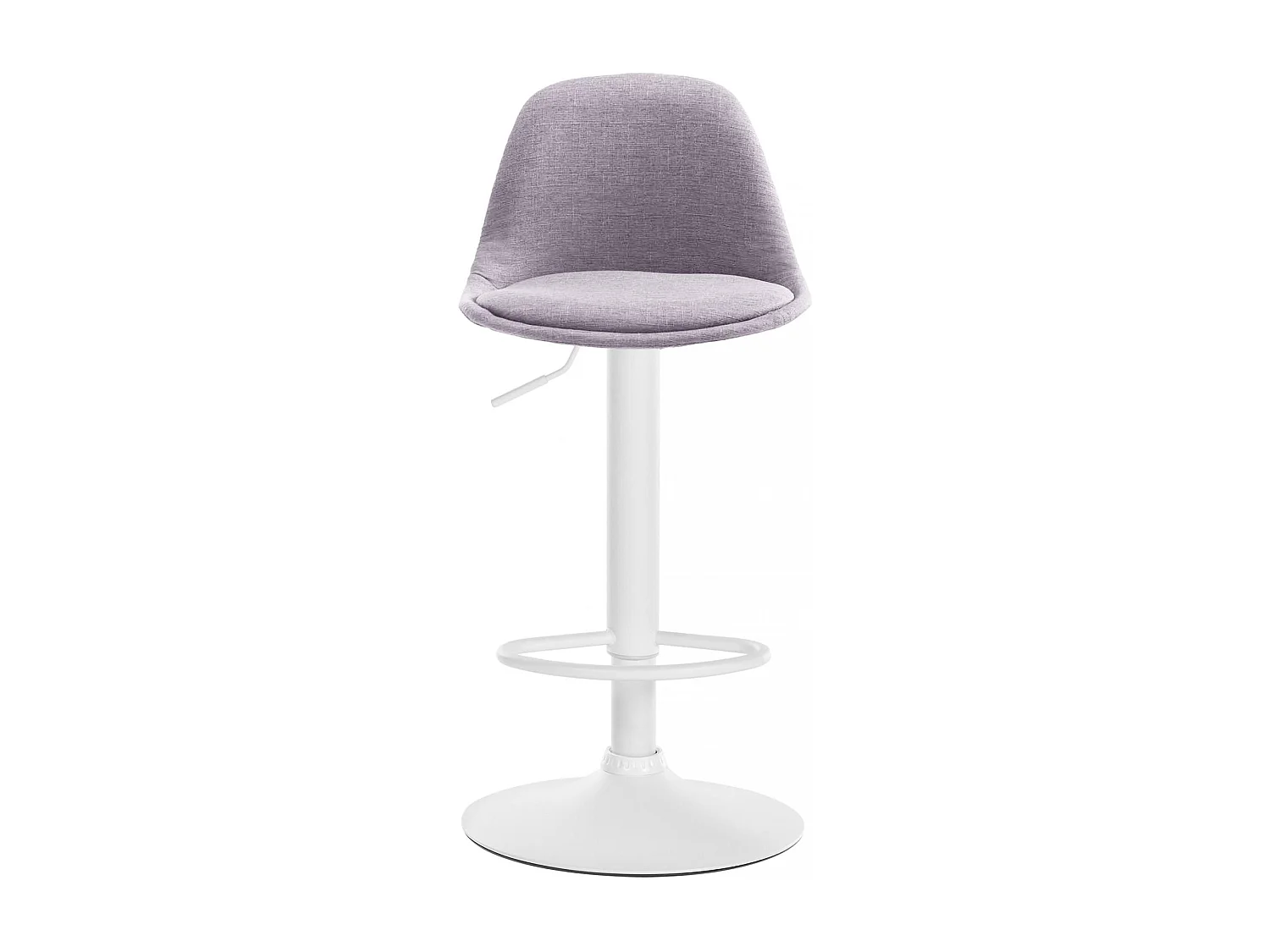 Tabouret de bar - Tissu & Métal - Gris - Kiel