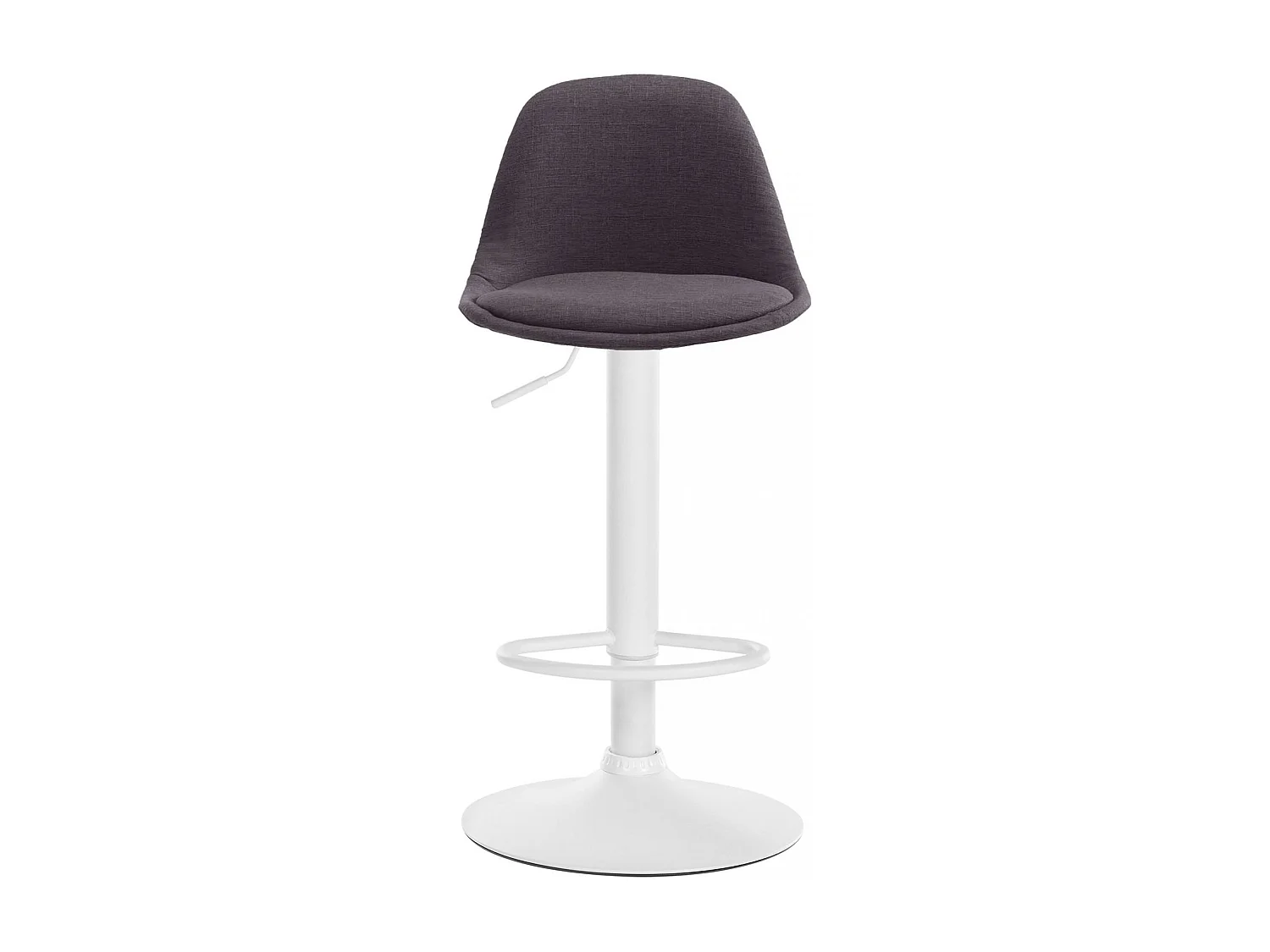 Tabouret de bar - Tissu & Métal - Gris foncé - Kiel