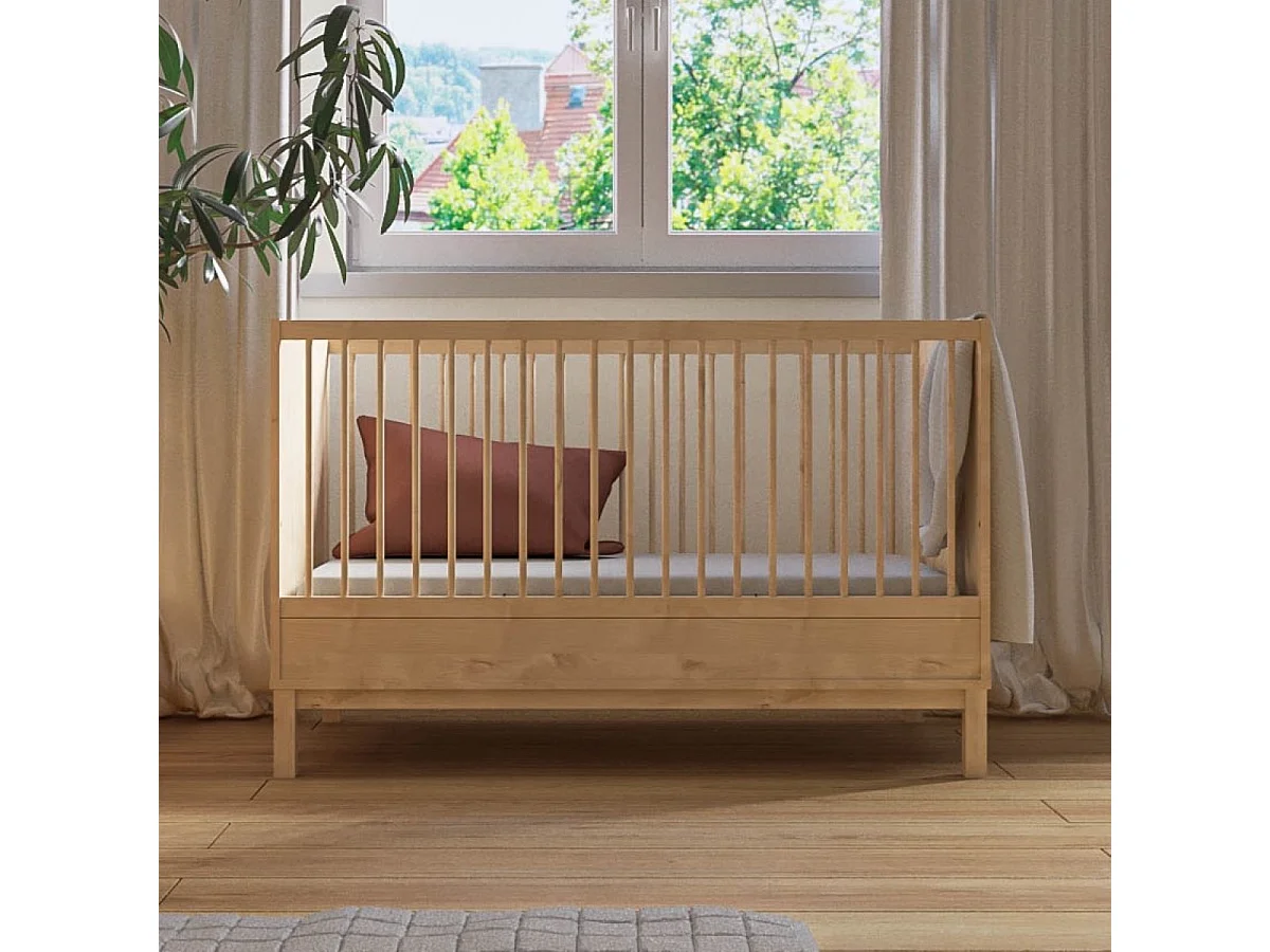 Lit bébé évolutif 70x140 cm panneaux de fibres bois KIWI