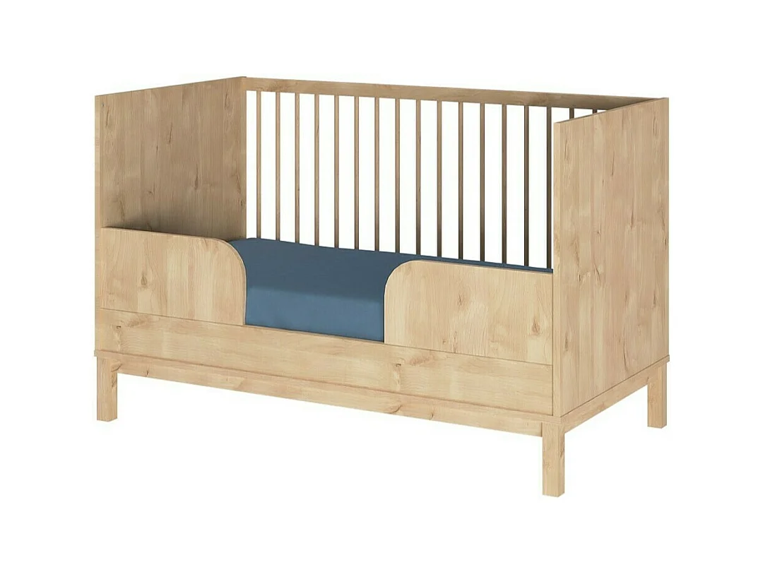 Lit bébé évolutif 70x140 cm panneaux de fibres bois KIWI