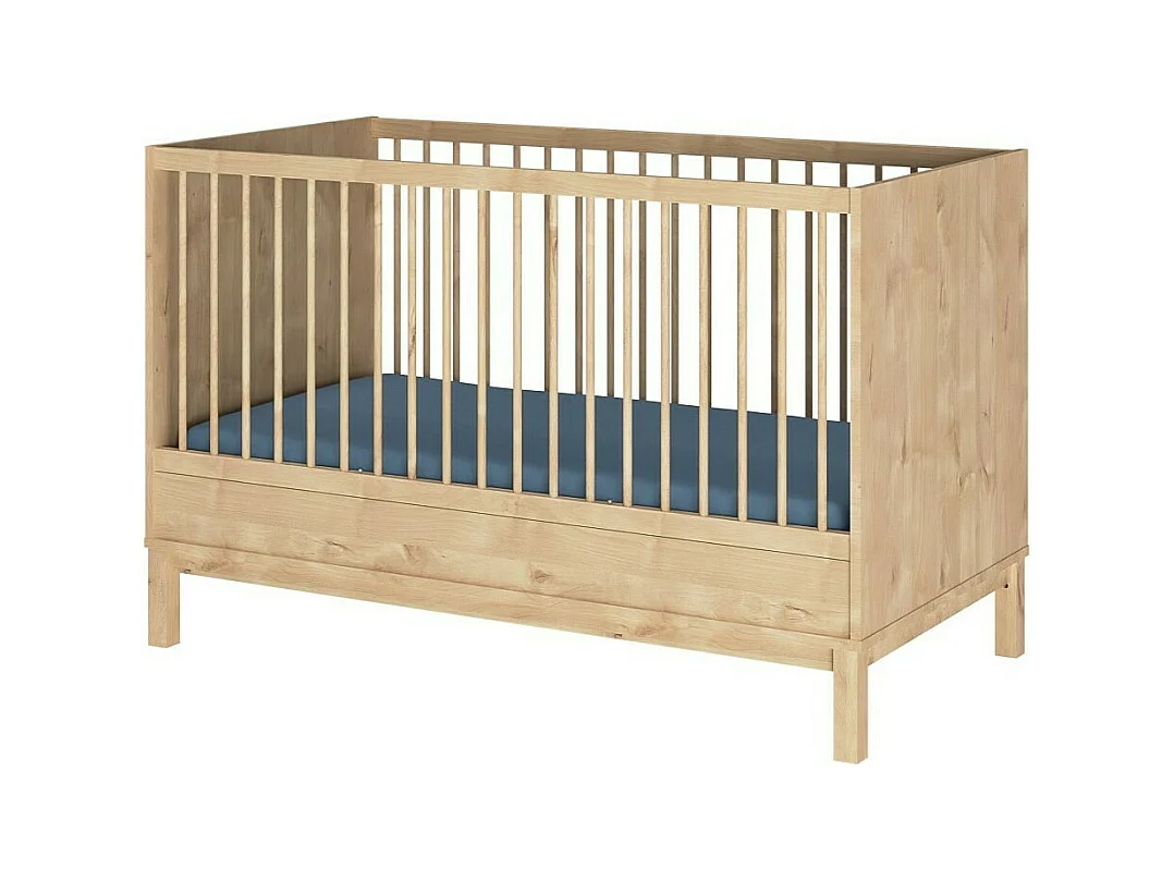 Lit bébé évolutif 70x140 cm panneaux de fibres bois KIWI