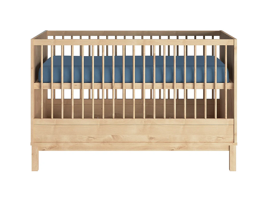 Lit bébé évolutif 70x140 cm panneaux de fibres bois KIWI