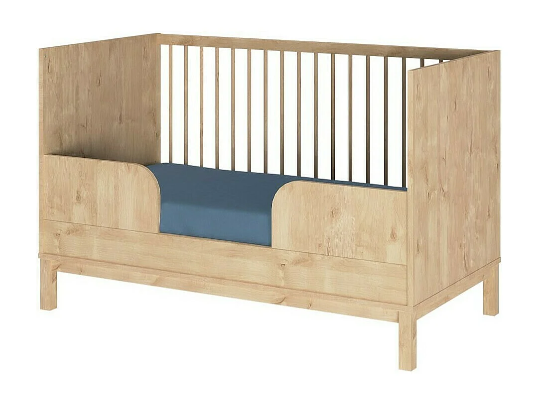 Lit bébé évolutif 70x140 cm panneaux de fibres bois KIWI