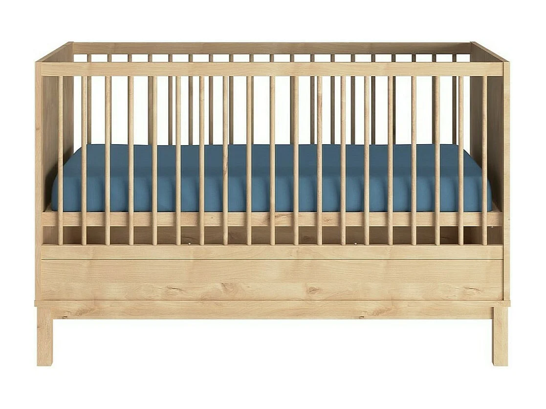 Lit bébé évolutif 70x140 cm panneaux de fibres bois KIWI