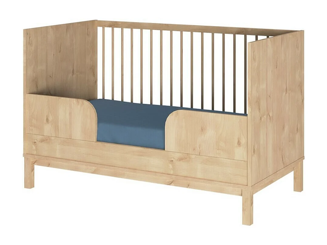 Lit bébé évolutif 70x140 cm panneaux de fibres bois KIWI