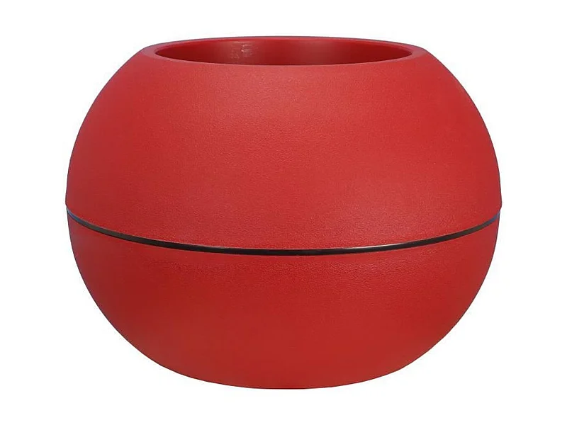 Bloempot Bol van Plastic Rood D40