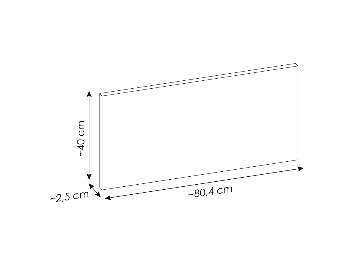 Móvel de lavatório simples 80cm 2 gavetas Riva Preto e Madeira