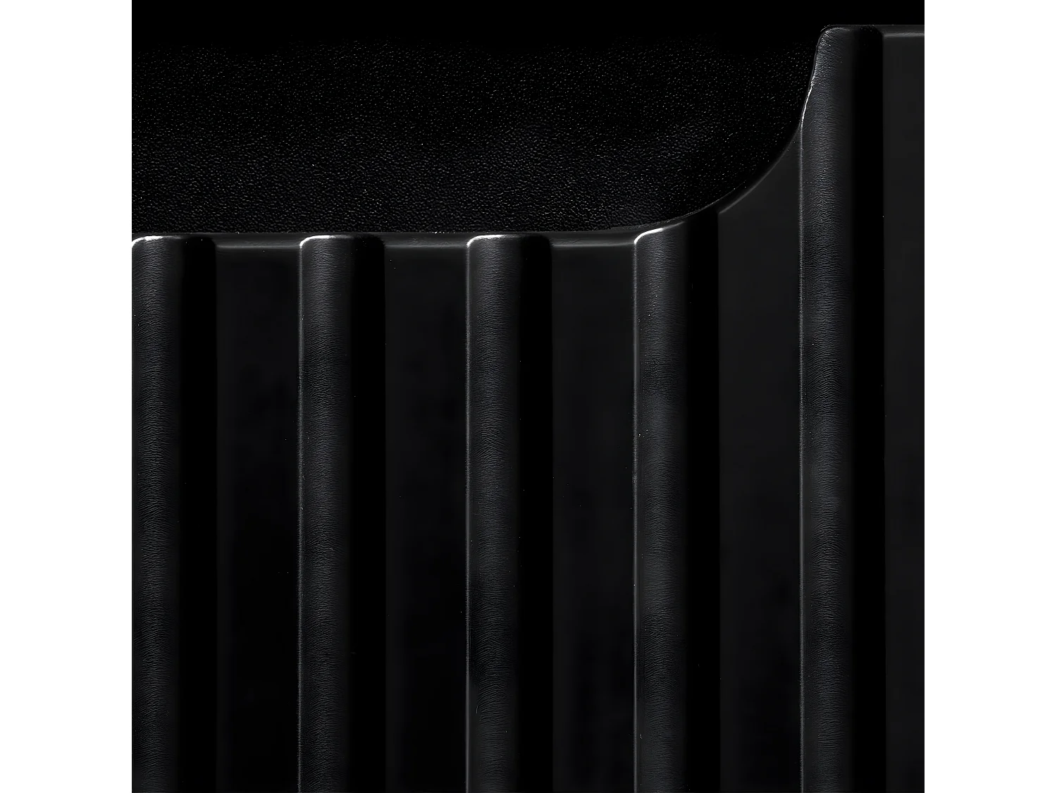 Meuble simple vasque encastrée 80cm 2 portes Riva Noir