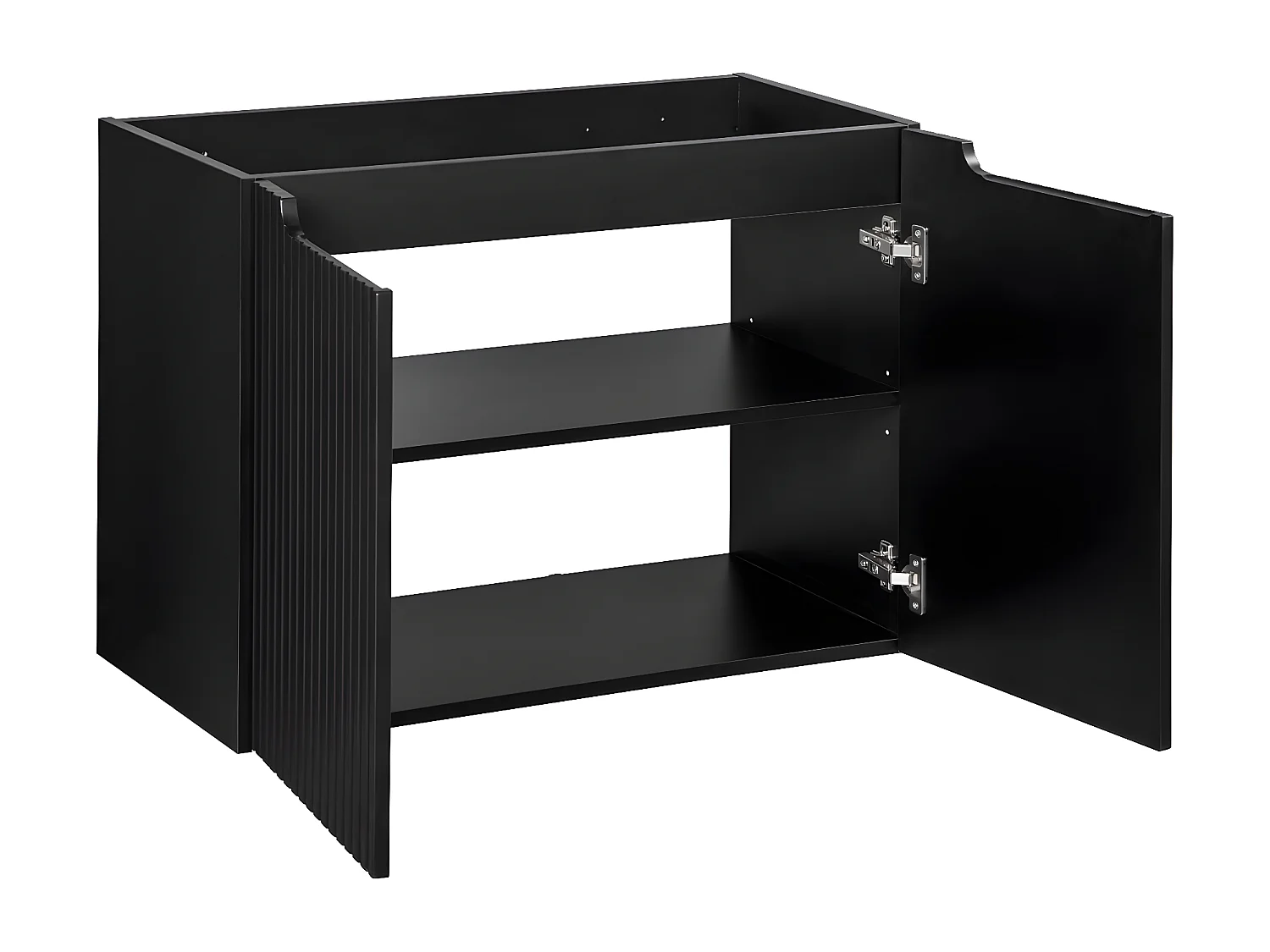 Meuble sous-vasque 80cm 2 portes Riva Noir