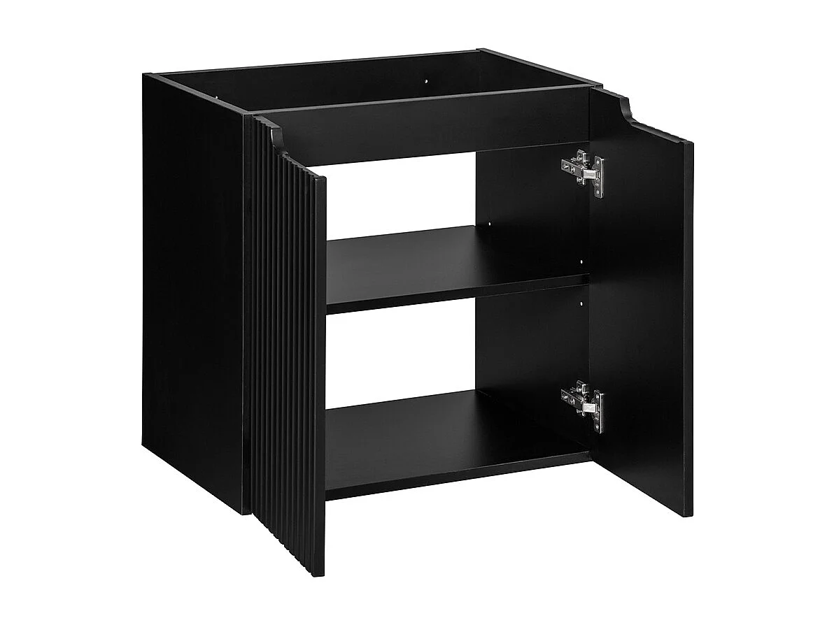 Meuble sous-vasque 60cm 2 portes Riva Noir