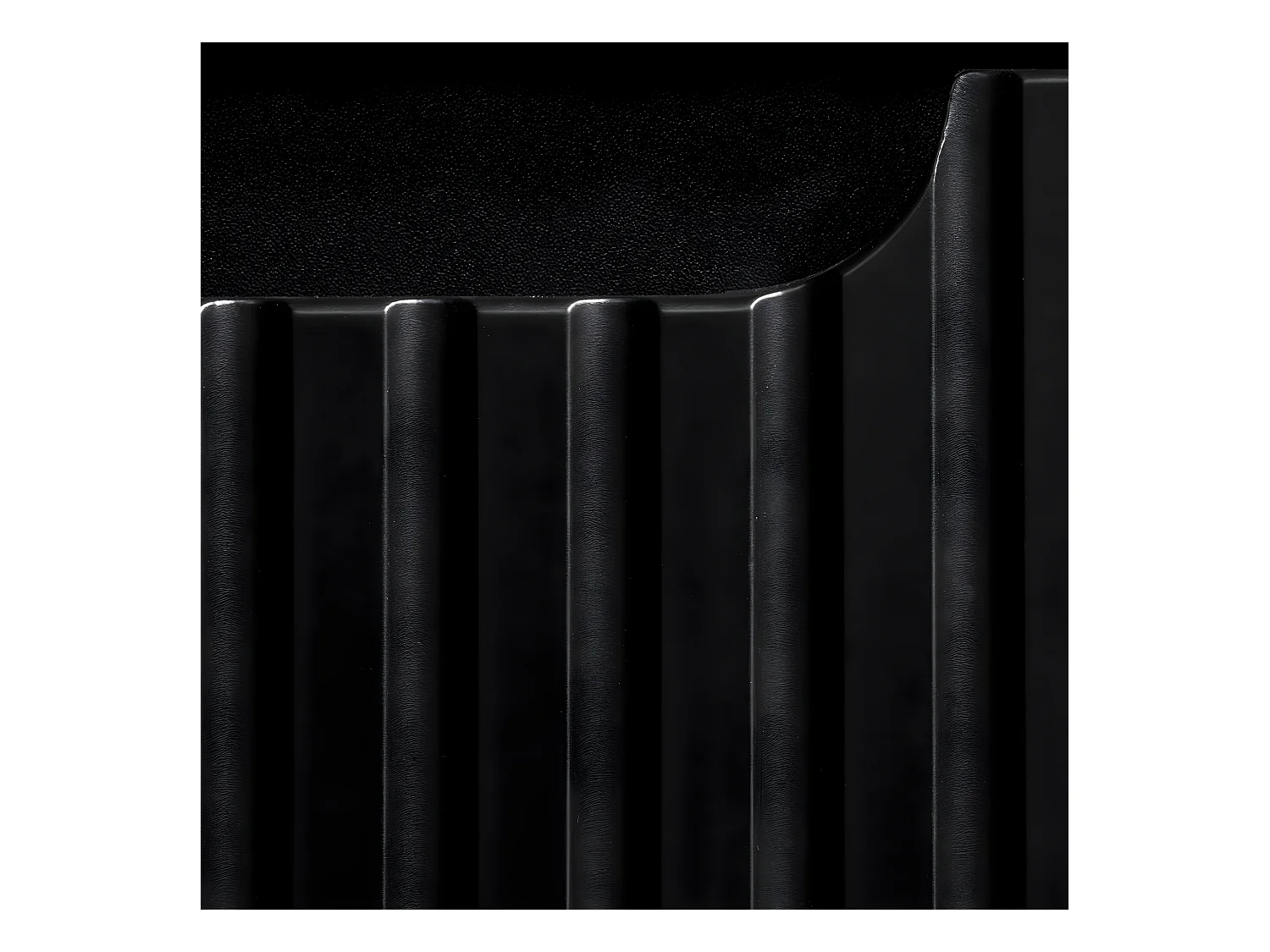 Meuble sous-vasque 80cm 2 portes plan de toilette Riva Noir et Bois