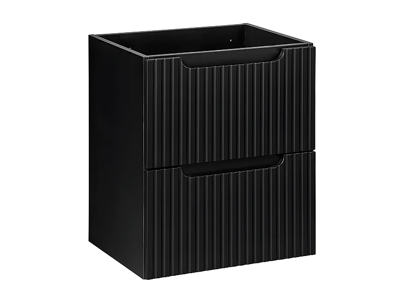Meuble sous-vasque 50cm 2 tiroirs Riva Noir