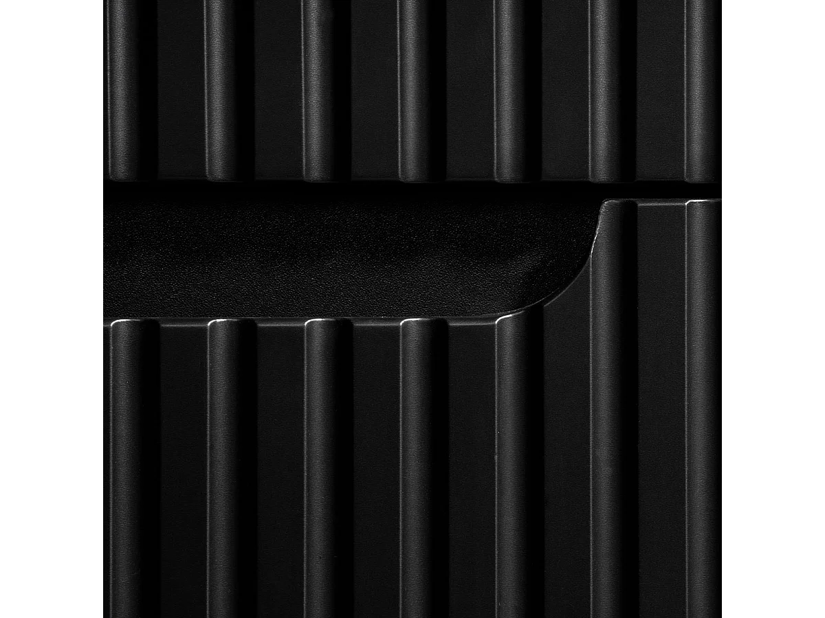 Meuble sous-vasque 140cm 4 tiroirs plan de toilette Riva Noir et Bois