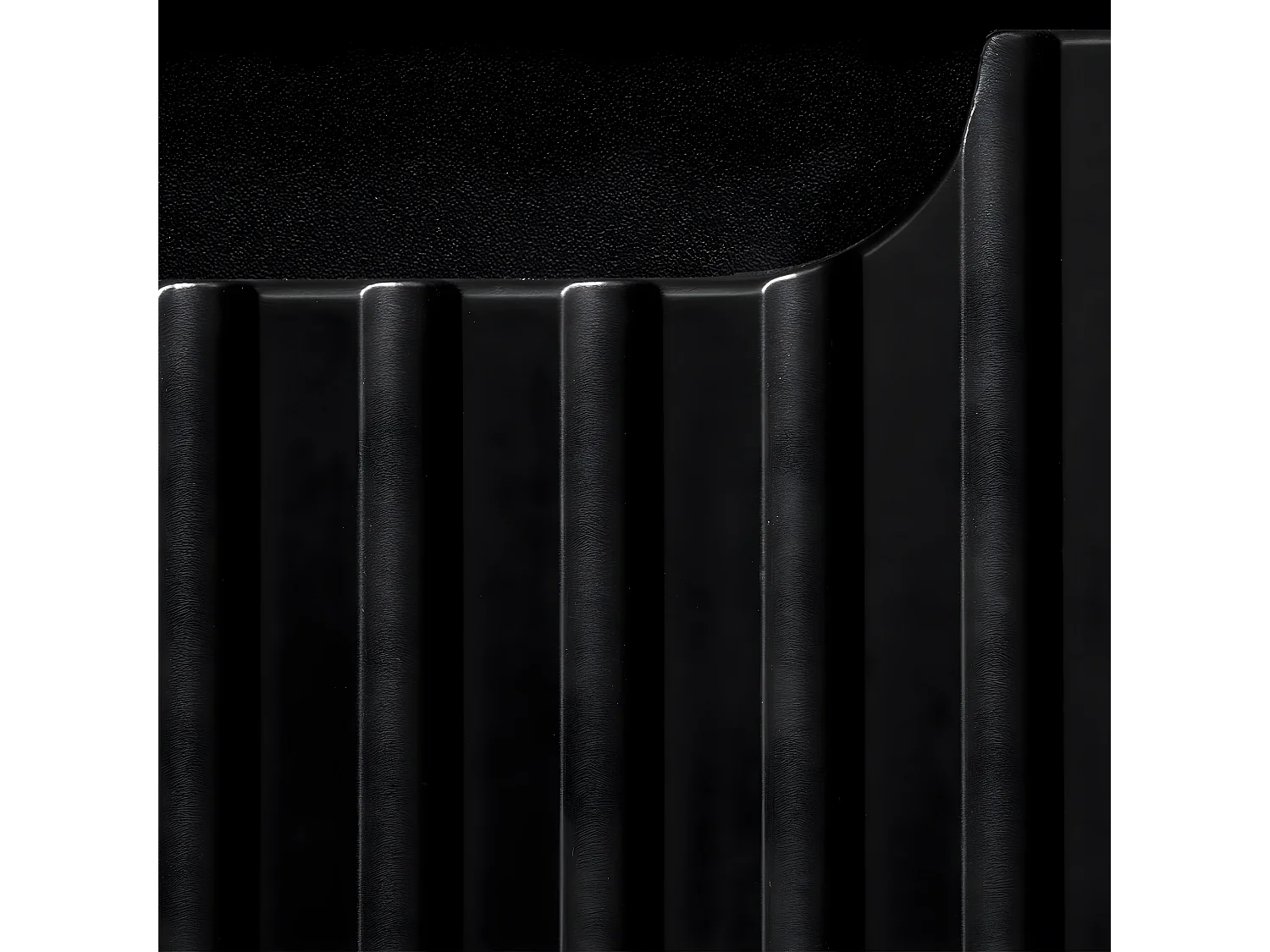 Meuble sous-vasque 120cm 4 tiroirs plan de toilette Riva Noir et Bois