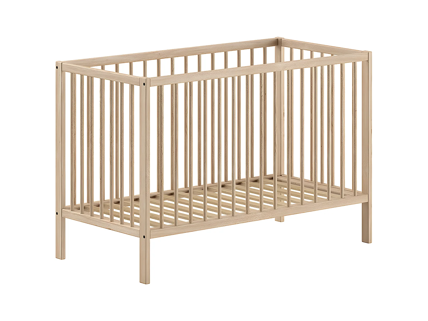 Lit bébé 60x120 sommier inclus Meryl Bois