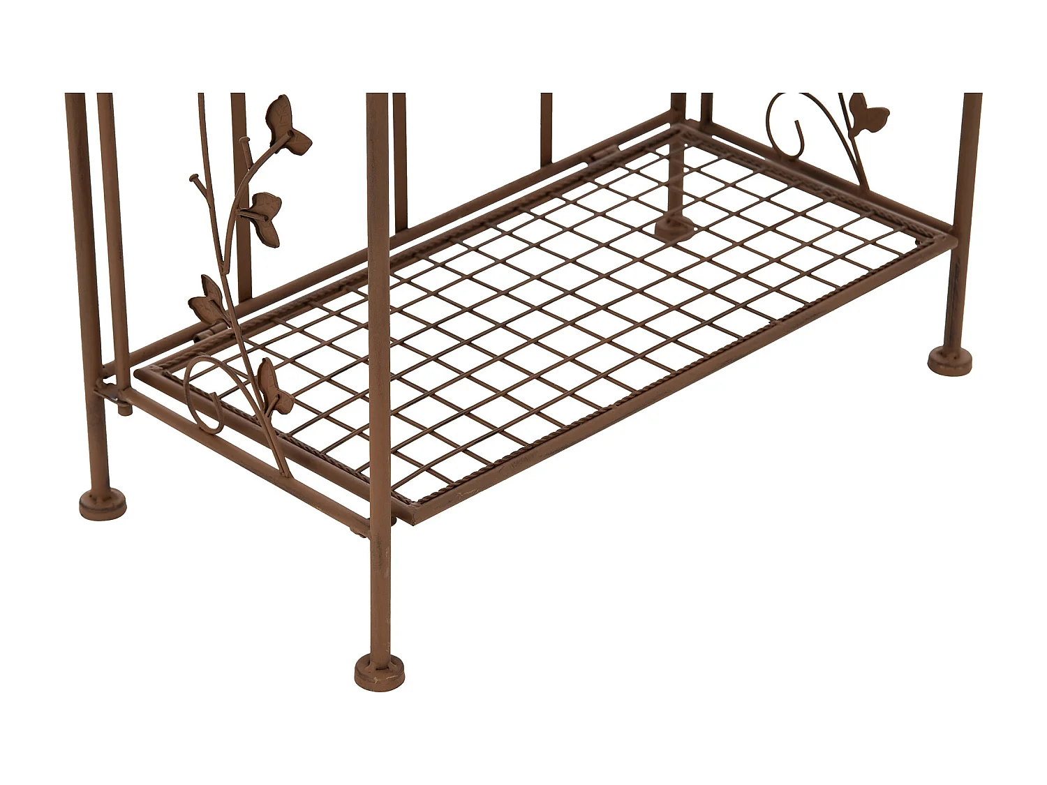 Étagères sur pied - Métal - 60 x 33 x 158cm - Marron antique - Arona