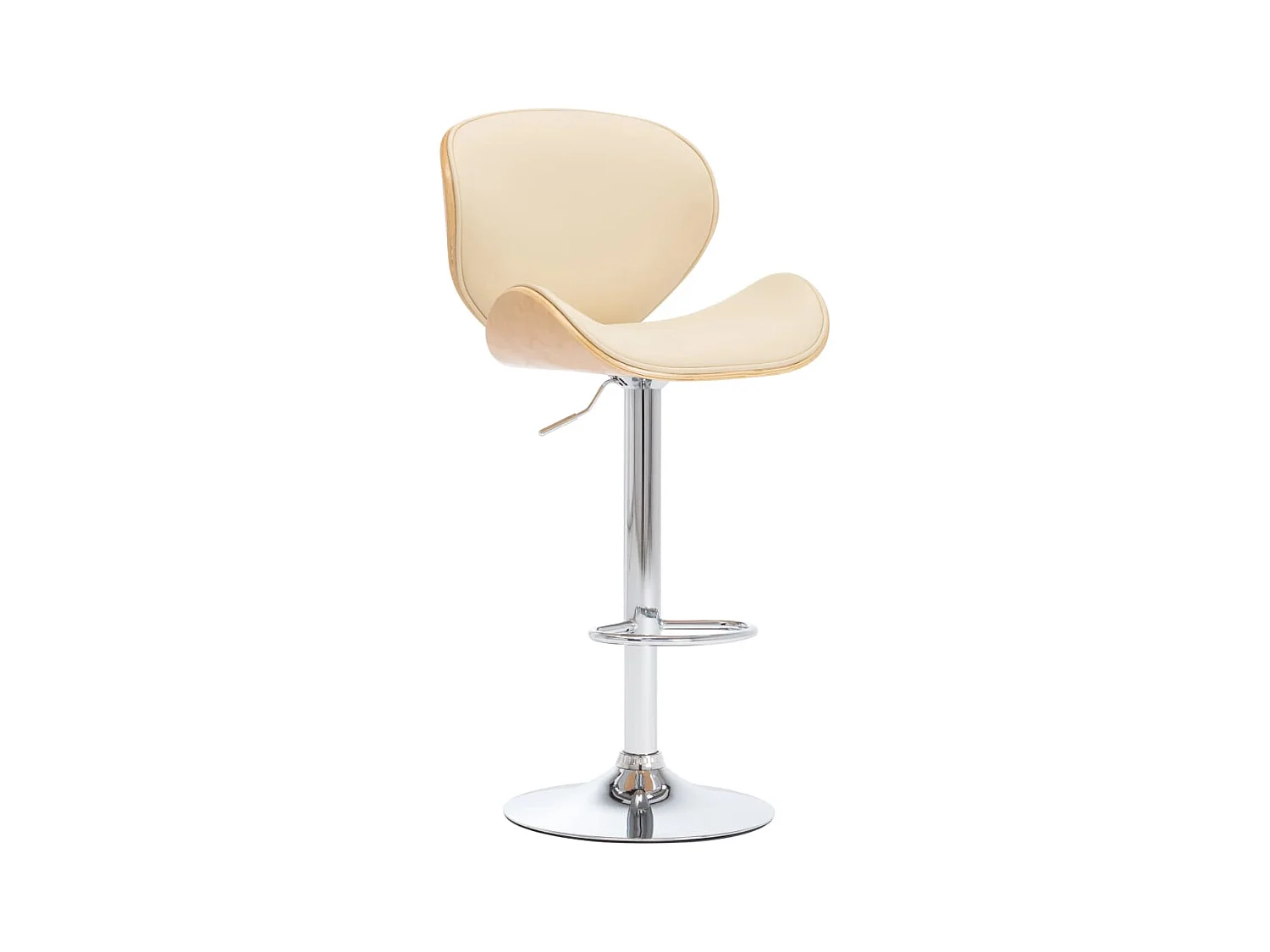 Tabouret de bar Crème Similicuir