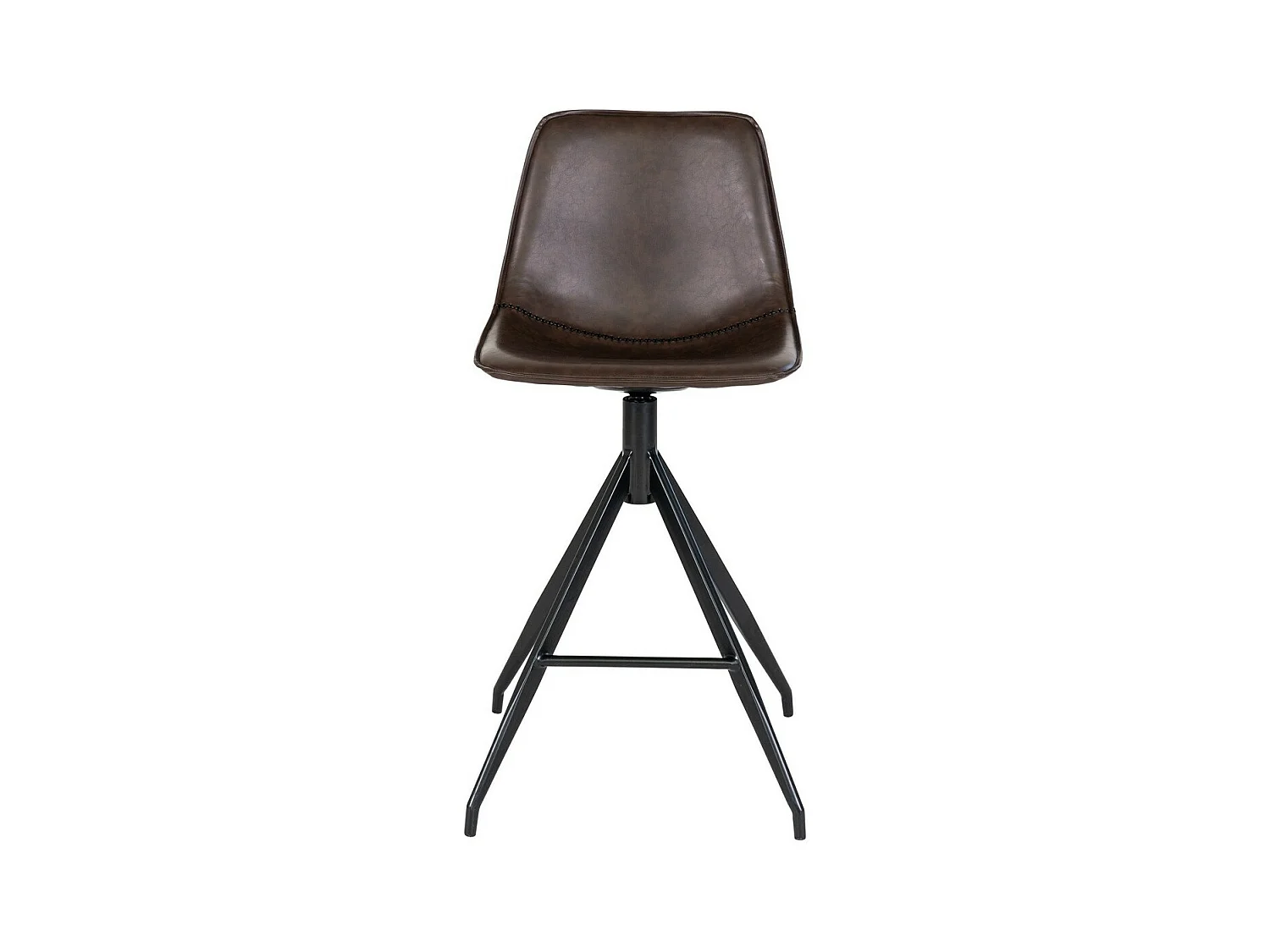 Lot de 2 Tabourets Hauts Monaco, Marron, 47x46x84 cm, EPIKASA