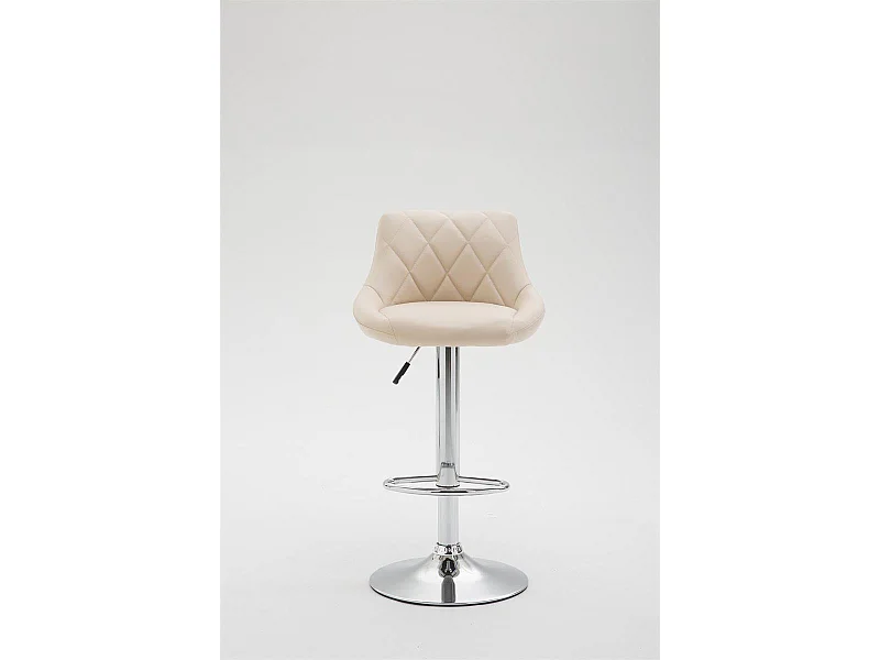 2x Tabourets de bar crème 46 x 49 x 104 cm TDB10079