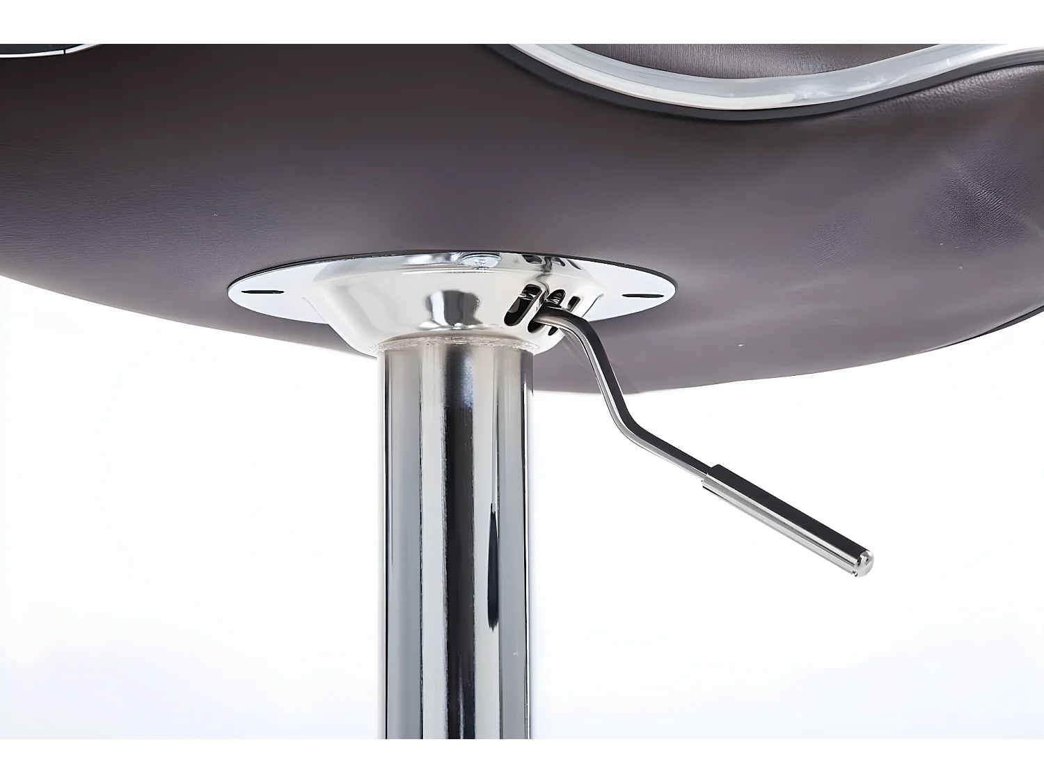 Tabouret de bar chaise métal marron TDB10125