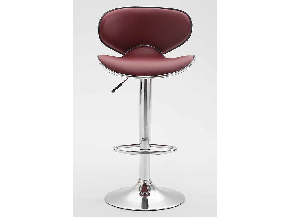 Tabouret de bar chaise métal bordeaux TDB10132