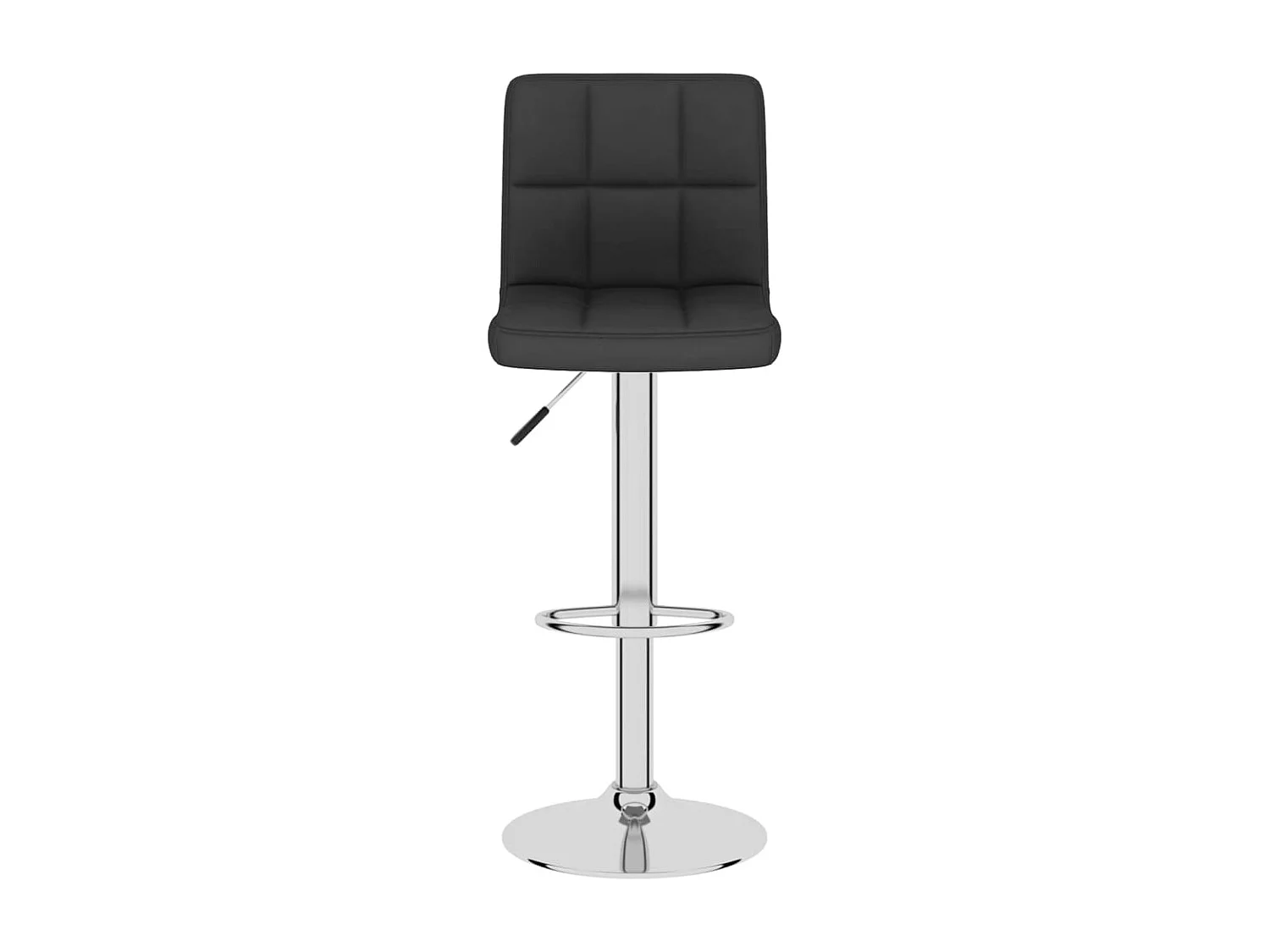 Tabourets de bar lot de 2 noir tissu