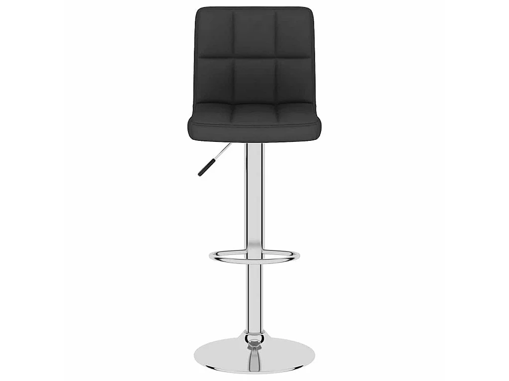 Tabourets de bar lot de 2 noir tissu