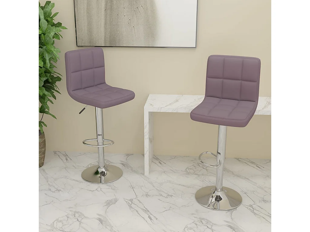 Bancos de bar 2 pcs tecido cinzento-acastanhado