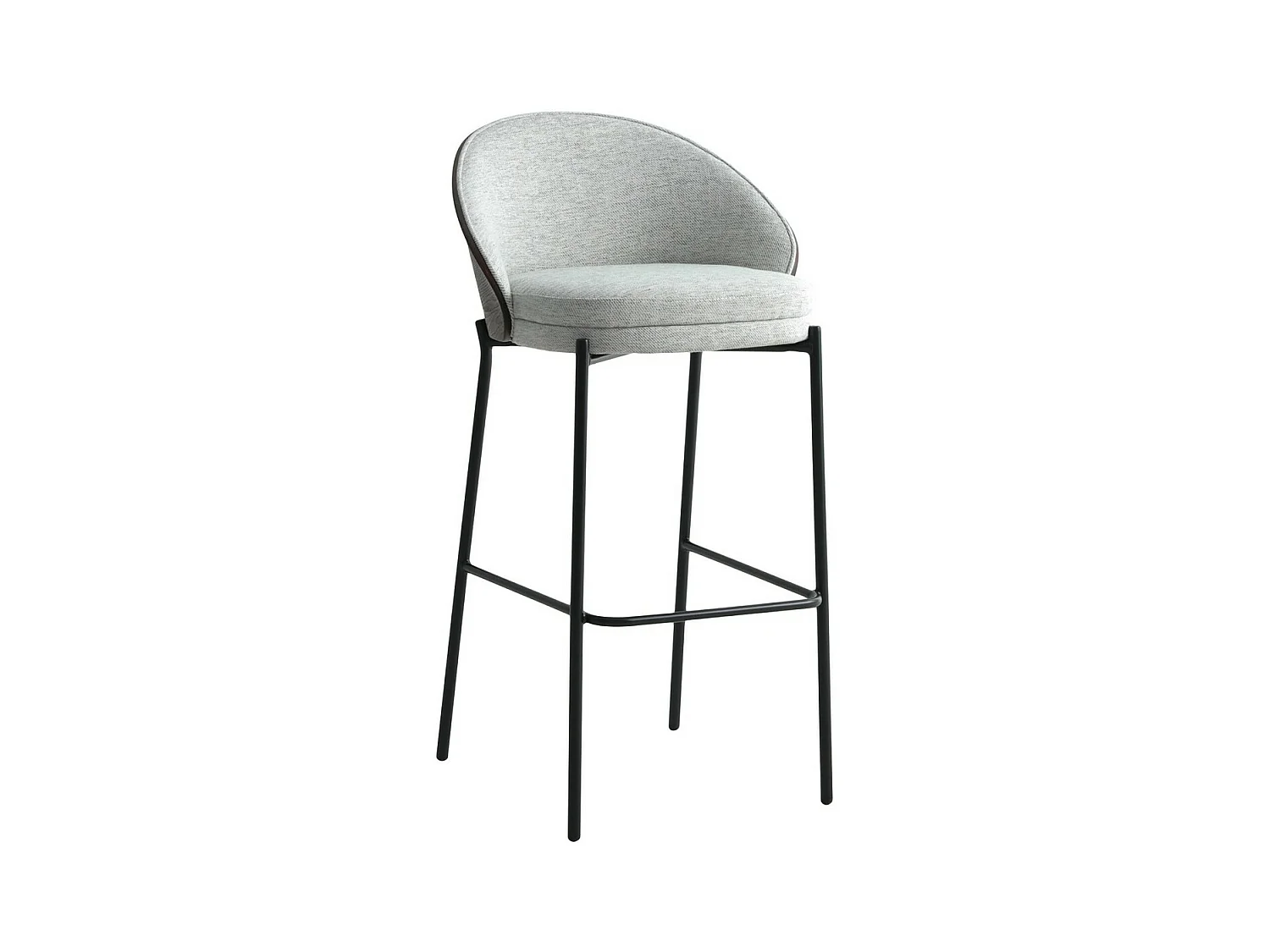 Lot de 2 Tabourets Hauts Canelas, Gris, 50x54x97 cm, EPIKASA
