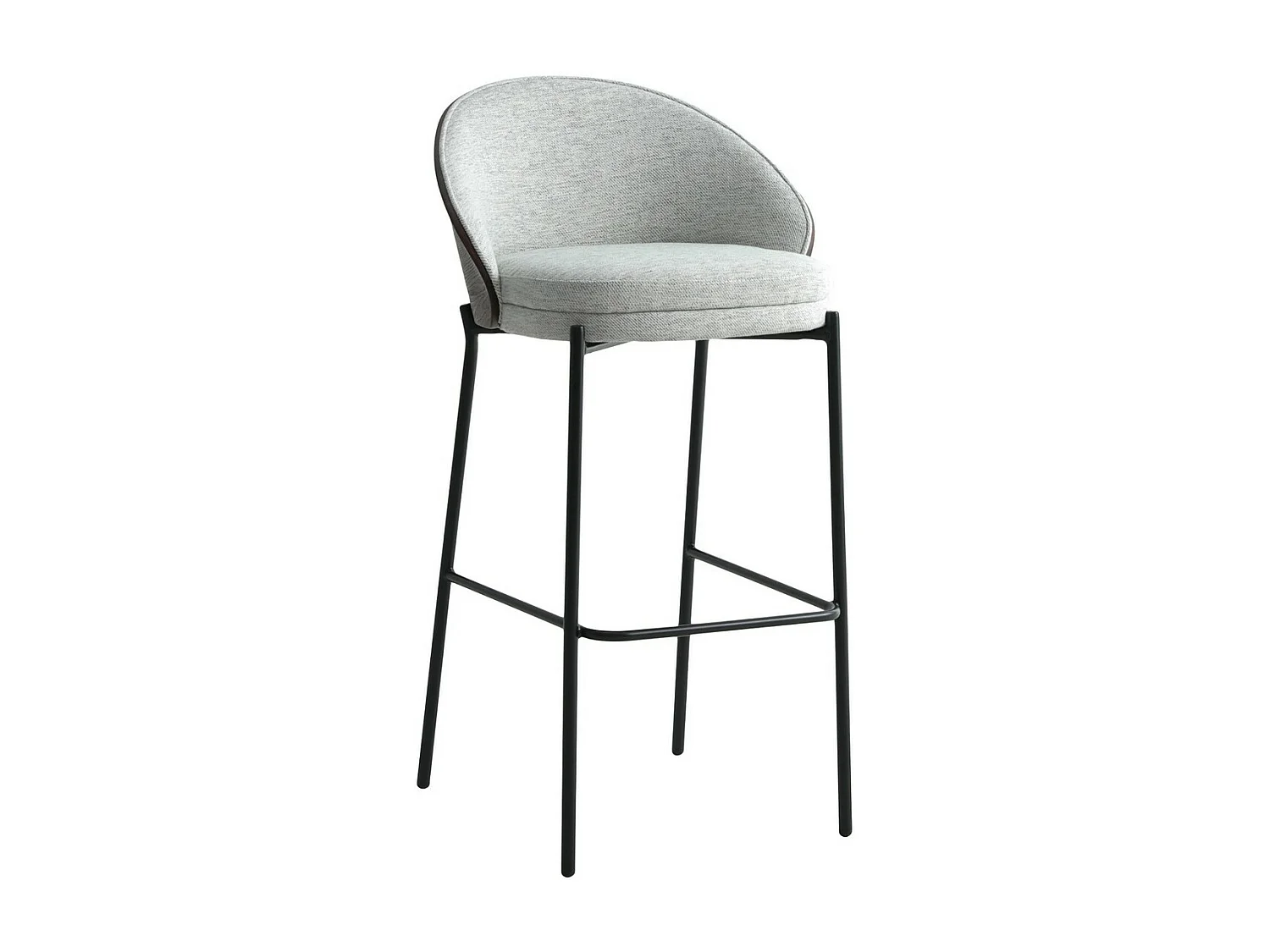 Set van 2 Hoge Krukken Canelas, Grijs, 50x54x97 cm, EPIKASA