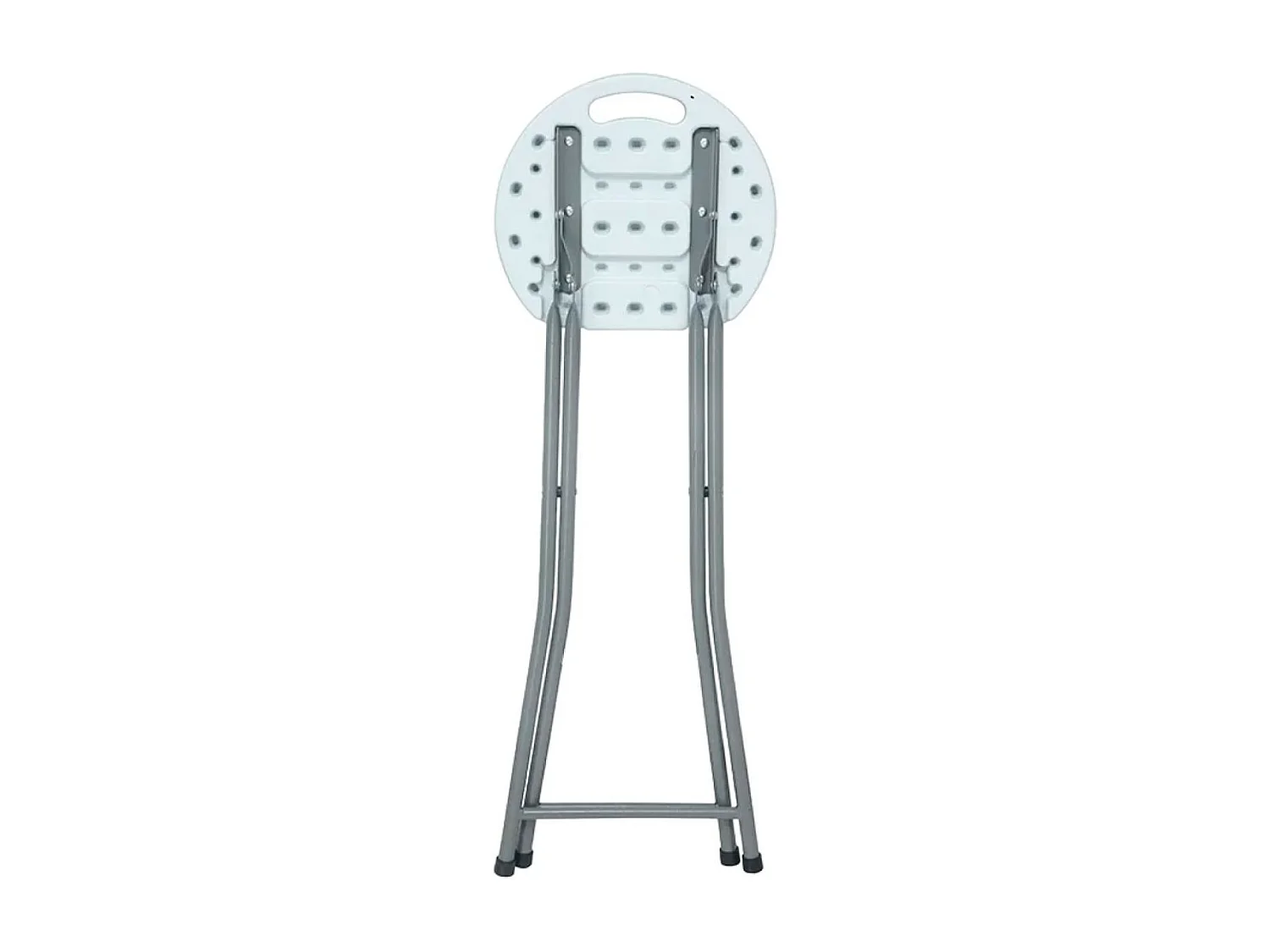 Pack 2 sgabelli alti pieghevoli bianchi 30x76 cm Thinia Home