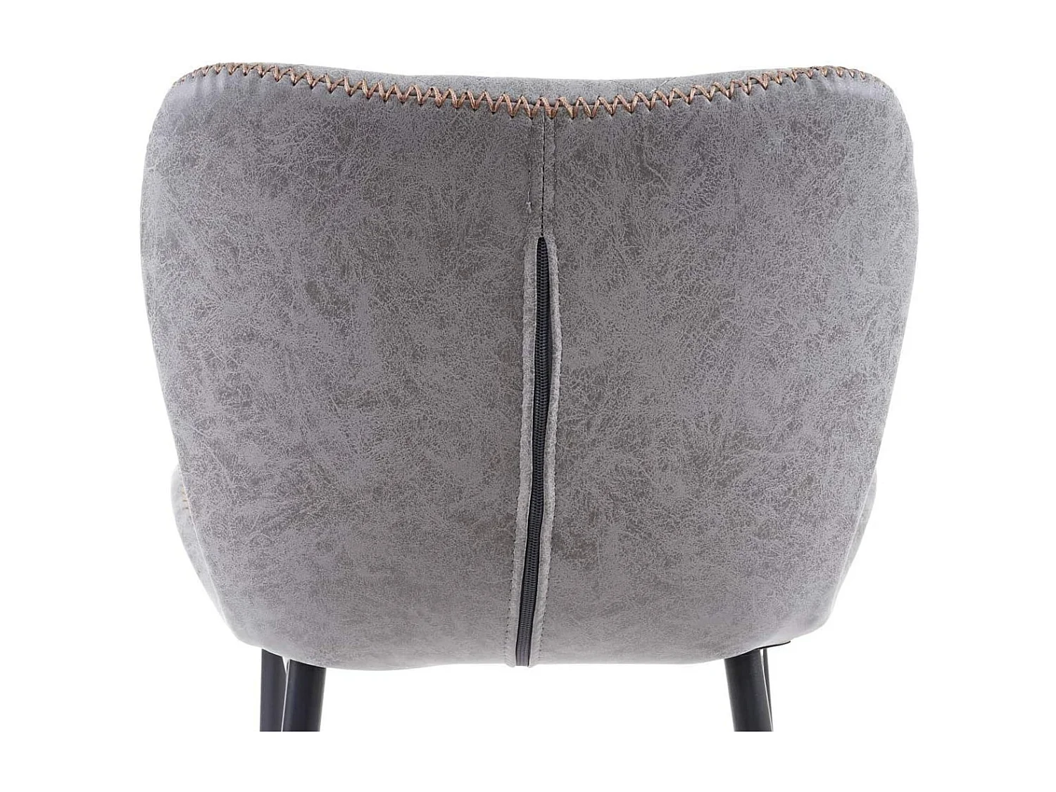 2x taburetes de bar poliuretano gris reposapiés con aspecto de ante TDB04059