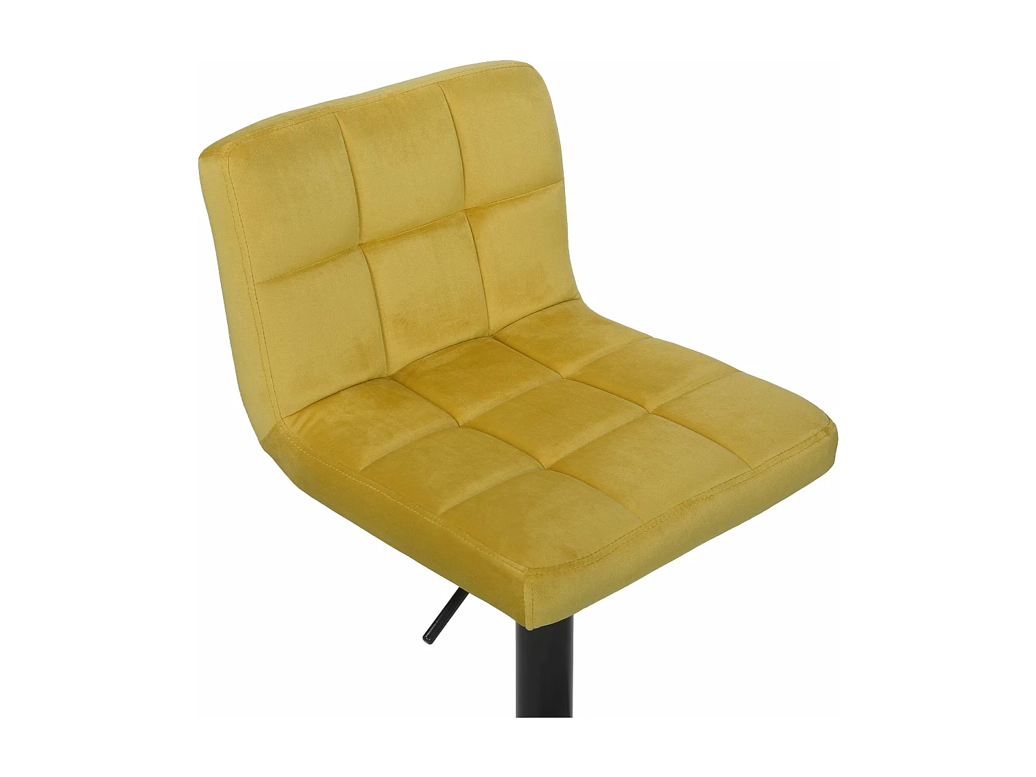 Tabouret de bar en métal jaune 40 x 40 x 85 cm TDB10182