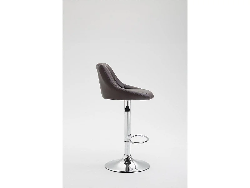 2x Tabourets de bar marron 46 x 49 x 104 cm TDB10078