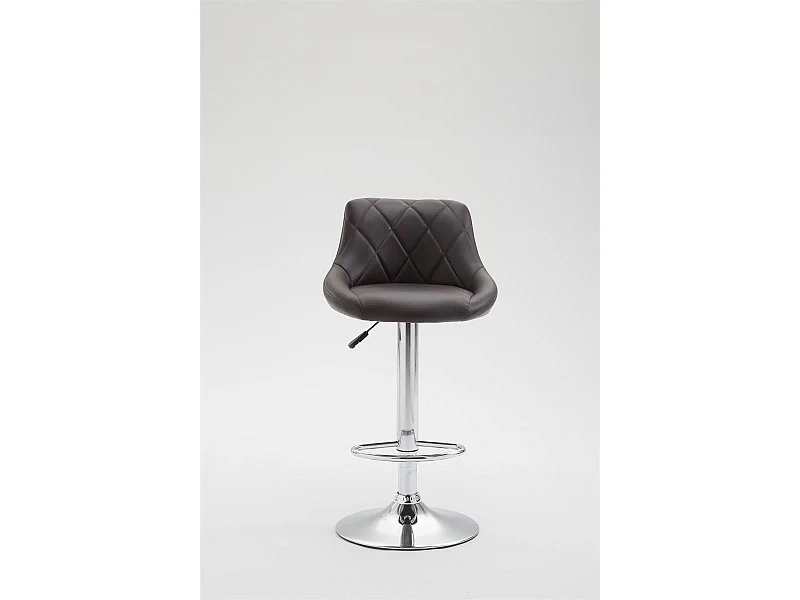 2x Tabourets de bar marron 46 x 49 x 104 cm TDB10078