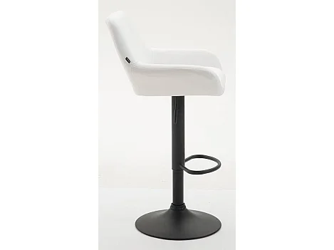 Lot de 2 tabourets métal blanche 51 x 52 x 89 cm TDB10224