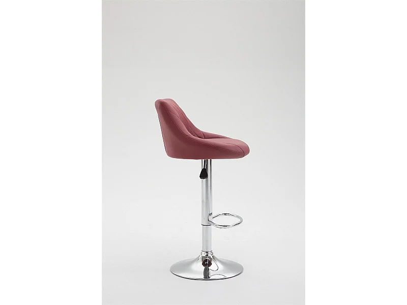 2x Tabourets de bar bordeaux 46 x 49 x 104 cm TDB10077